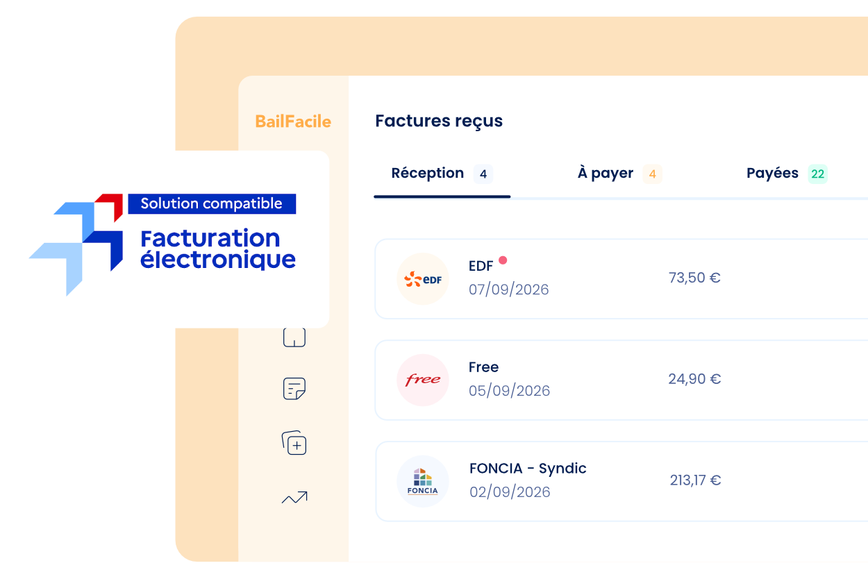 Aperçu de la réception des factures électroniques